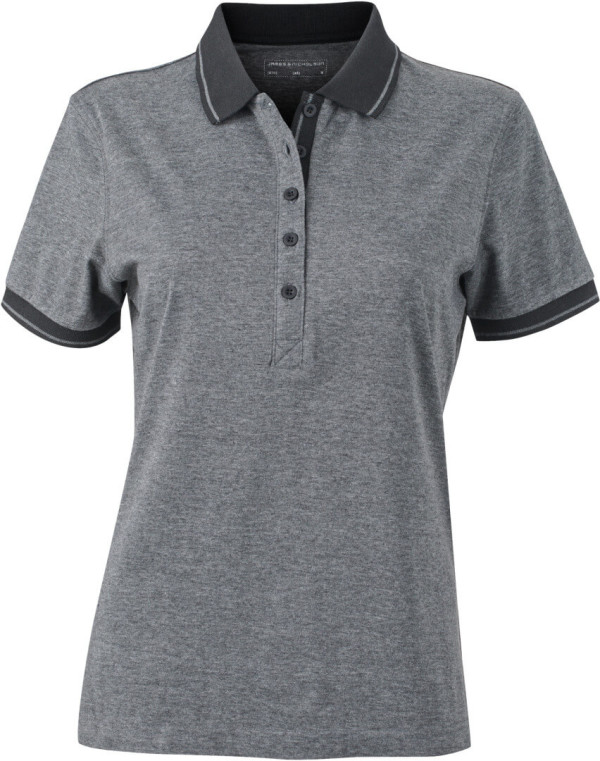 Damen Jersey Heather Polo