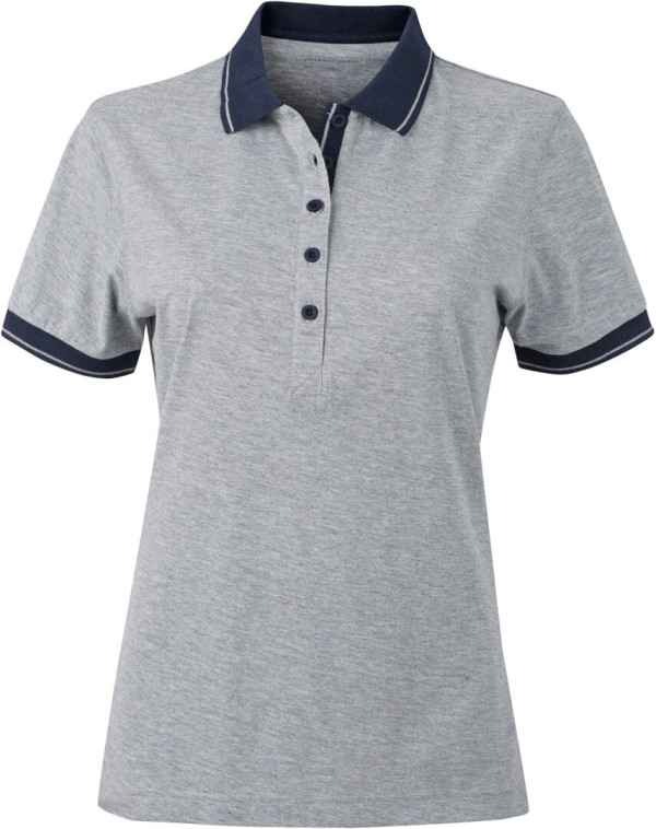 Damen Jersey Heather Polo