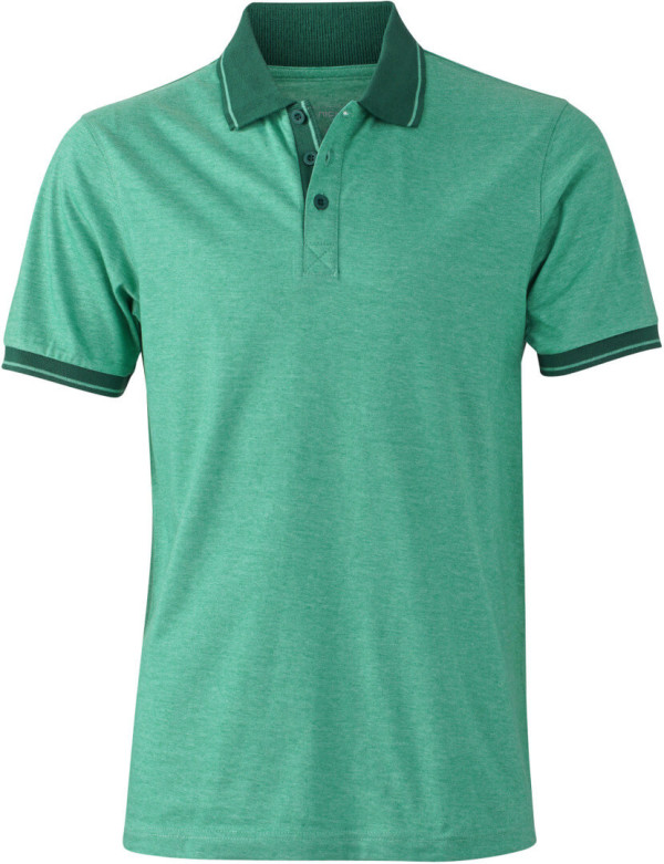 Herren Jersey Heather Polo