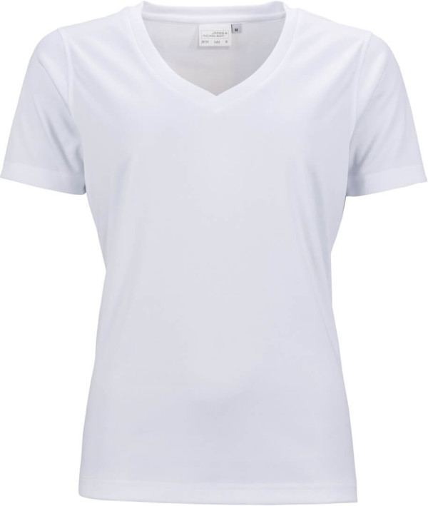 Damen V-Neck Sport T-Shirt