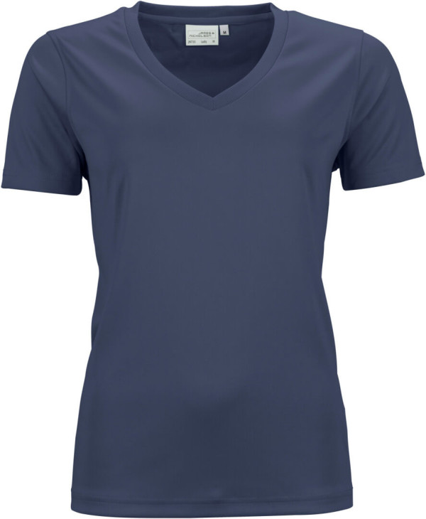Damen V-Neck Sport T-Shirt