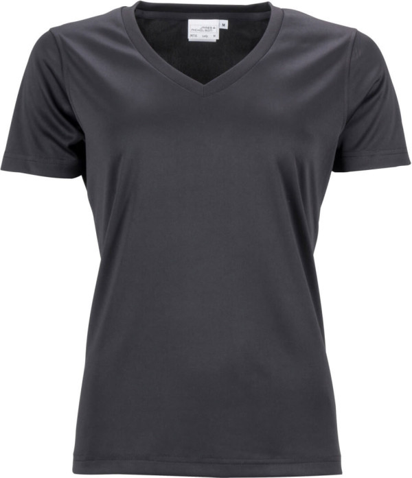Damen V-Neck Sport T-Shirt