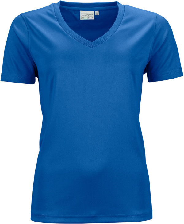 Damen V-Neck Sport T-Shirt