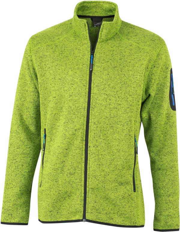 Herren Strickfleece Jacke