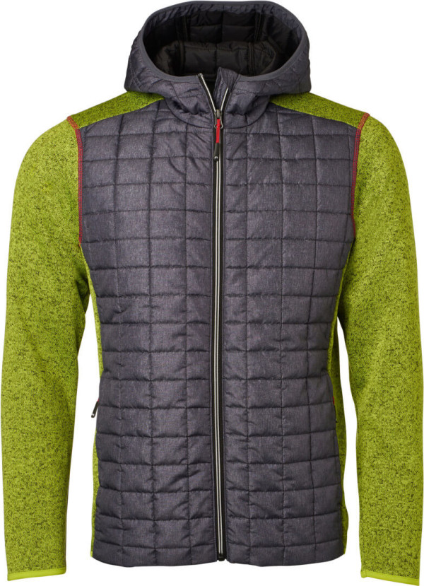 Herren Hybrid Strickfleecejacke