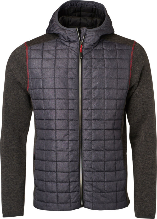 Herren Hybrid Strickfleecejacke