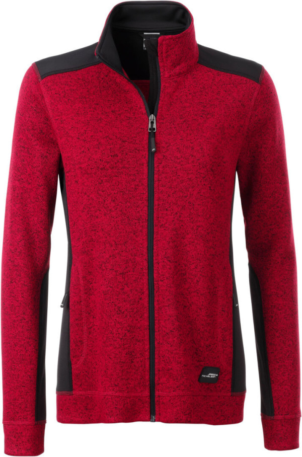 Damen Workwear Strickfleece Jacke
