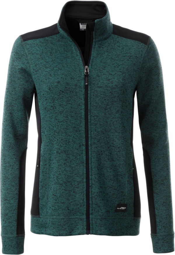Damen Workwear Strickfleece Jacke
