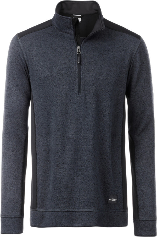 Herren Workwear Strickfleece Halfzip