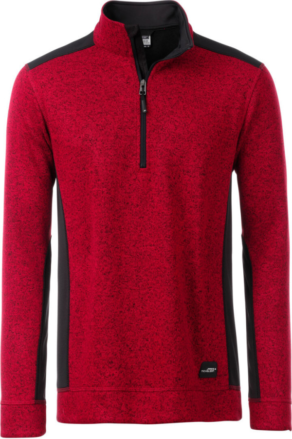 Herren Workwear Strickfleece Halfzip