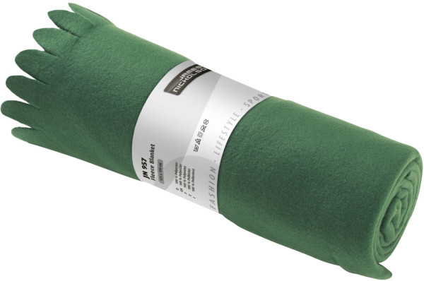 Fleecedecke mit Fransen