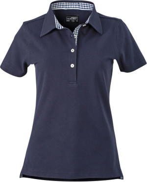 Damen Karo-Kragen Piqué Polo - Reklamnepredmety