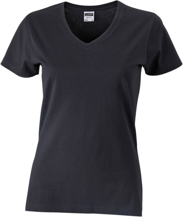 Körperbetontes Damen T-Shirt V-Neck
