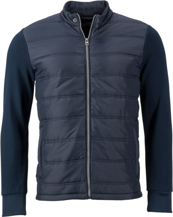 Herren Hybrid Sweat Jacke