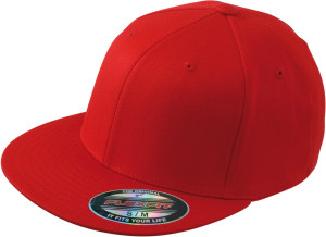 6 Panel Flexfit® Flat Peak Kappe - Reklamnepredmety