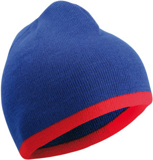 Strick Beanie mit Kontraststreifen - Reklamnepredmety