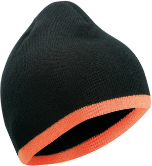 Strick Beanie mit Kontraststreifen - Reklamnepredmety