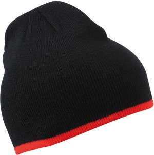 Strick Beanie mit Kontraststreifen - Reklamnepredmety