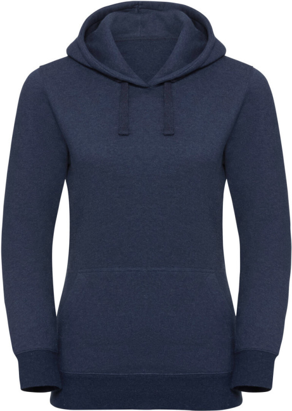Damen Authentic Melange Kapuzen Sweater