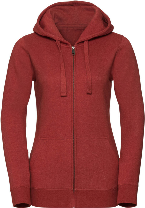 Damen Melange Kapuzen Sweatjacke