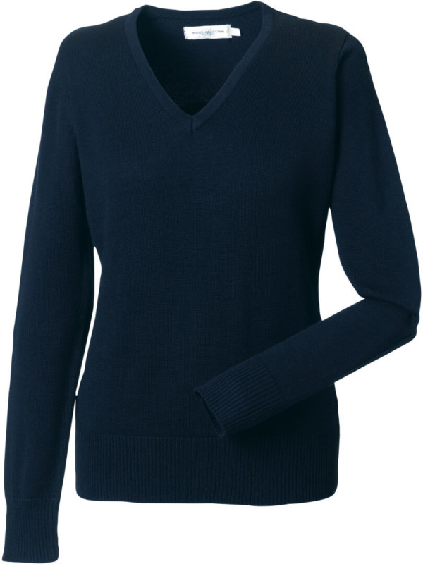 Damen V-Neck Strickpullover