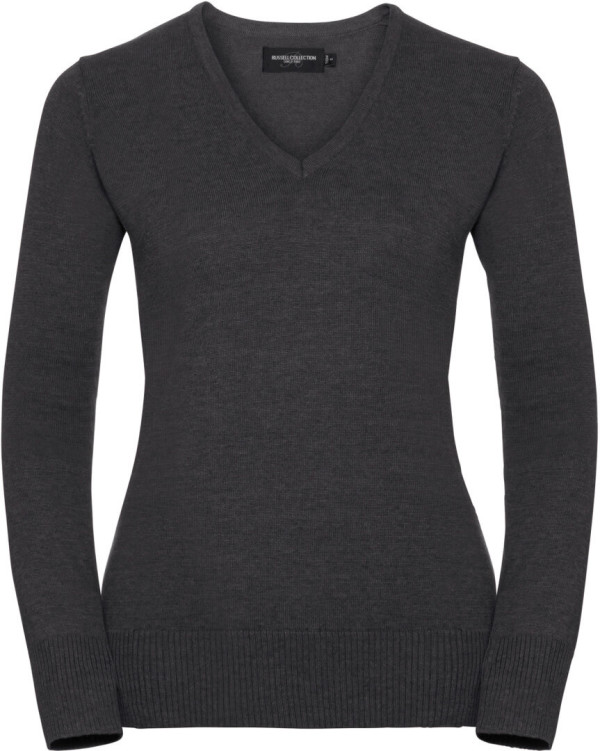 Damen V-Neck Strickpullover