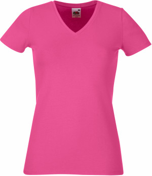 Damen Stretch V-Neck T-Shirt - Reklamnepredmety