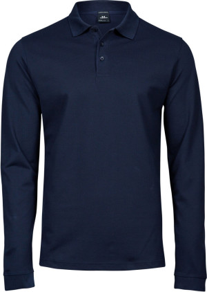 Herren Heavy Luxus Stretch Piqué Polo langarm - Reklamnepredmety