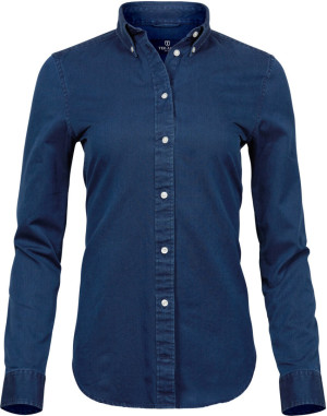 Denim Twill Bluse langarm - Reklamnepredmety