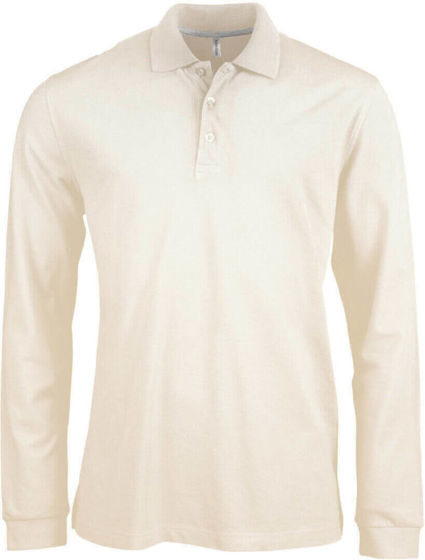 Herren Piqué Polo langarm