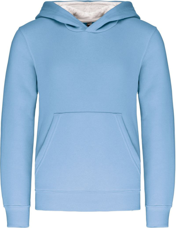 Kinder Kontrast Kapuzen Sweater