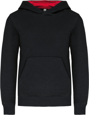 Kinder Kontrast Kapuzen Sweater - Reklamnepredmety