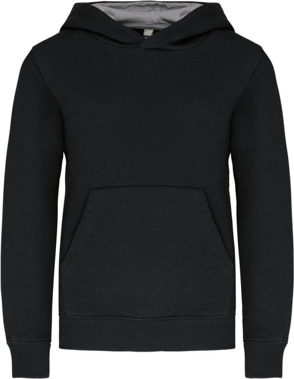 Kinder Kontrast Kapuzen Sweater