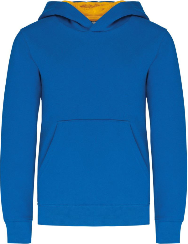 Kinder Kontrast Kapuzen Sweater