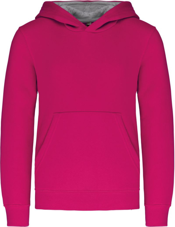 Kinder Kontrast Kapuzen Sweater