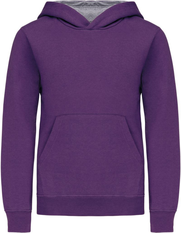 Kinder Kontrast Kapuzen Sweater