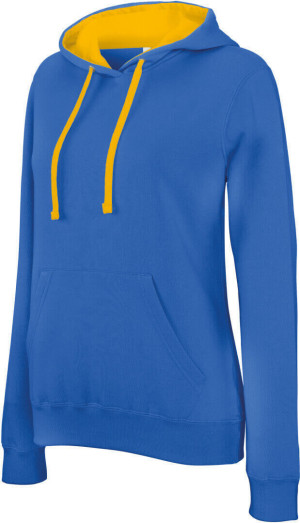 Damen Kontrast Kapuzen Sweater - Reklamnepredmety
