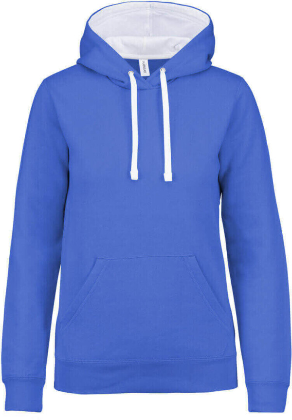 Damen Kontrast Kapuzen Sweater