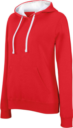 Damen Kontrast Kapuzen Sweater - Reklamnepredmety