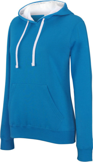 Damen Kontrast Kapuzen Sweater - Reklamnepredmety