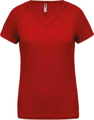 Damen V-Neck Sport T-Shirt - Reklamnepredmety