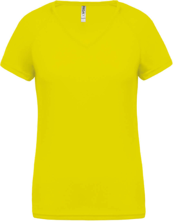 Damen V-Neck Sport T-Shirt