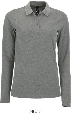 Damen Piqué Polo langarm - Reklamnepredmety