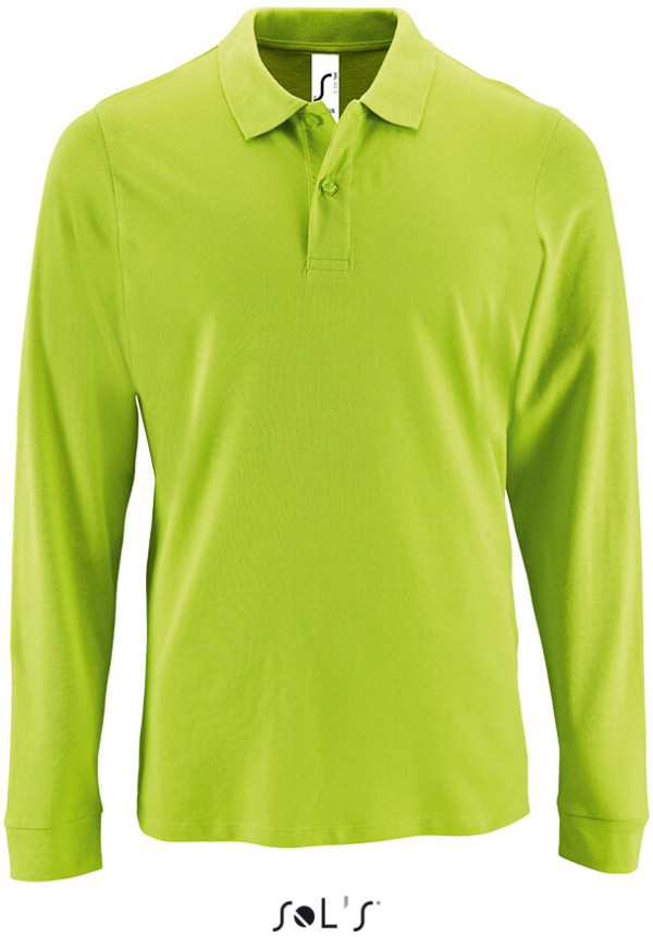 Herren Piqué Polo langarm