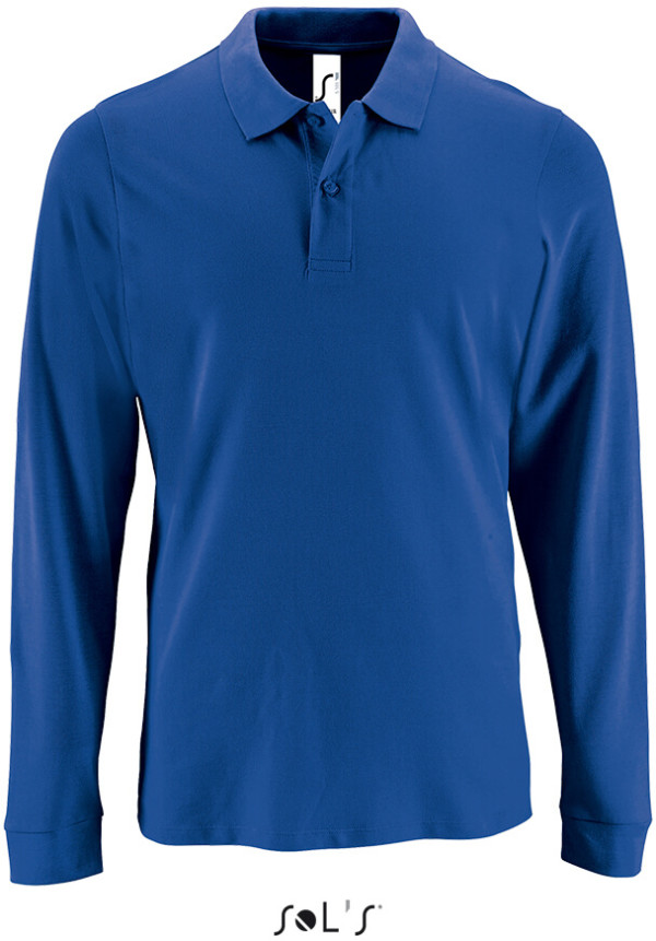 Herren Piqué Polo langarm