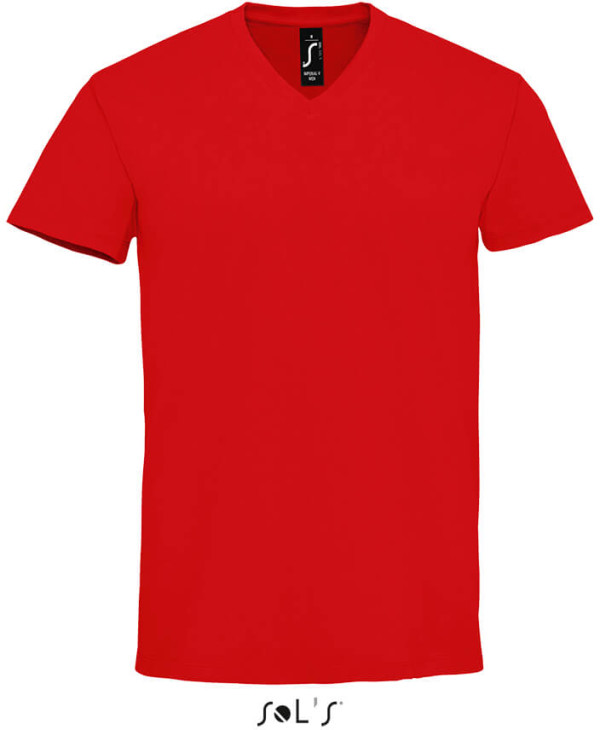 Herren V-Neck T-Shirt heavy