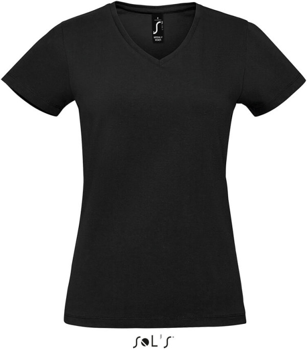 Damen V-Neck T-Shirt heavy