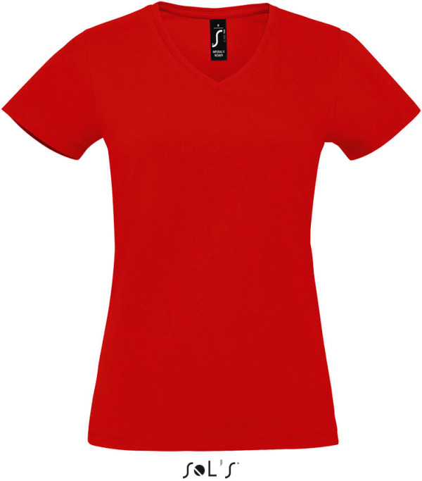 Damen V-Neck T-Shirt heavy