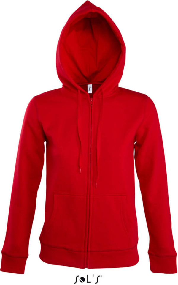 Damen Sweatjacke mit gefütterter Kapuze