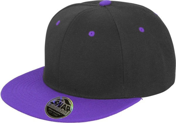 6 Panel Kontrast Flat Peak Kappe